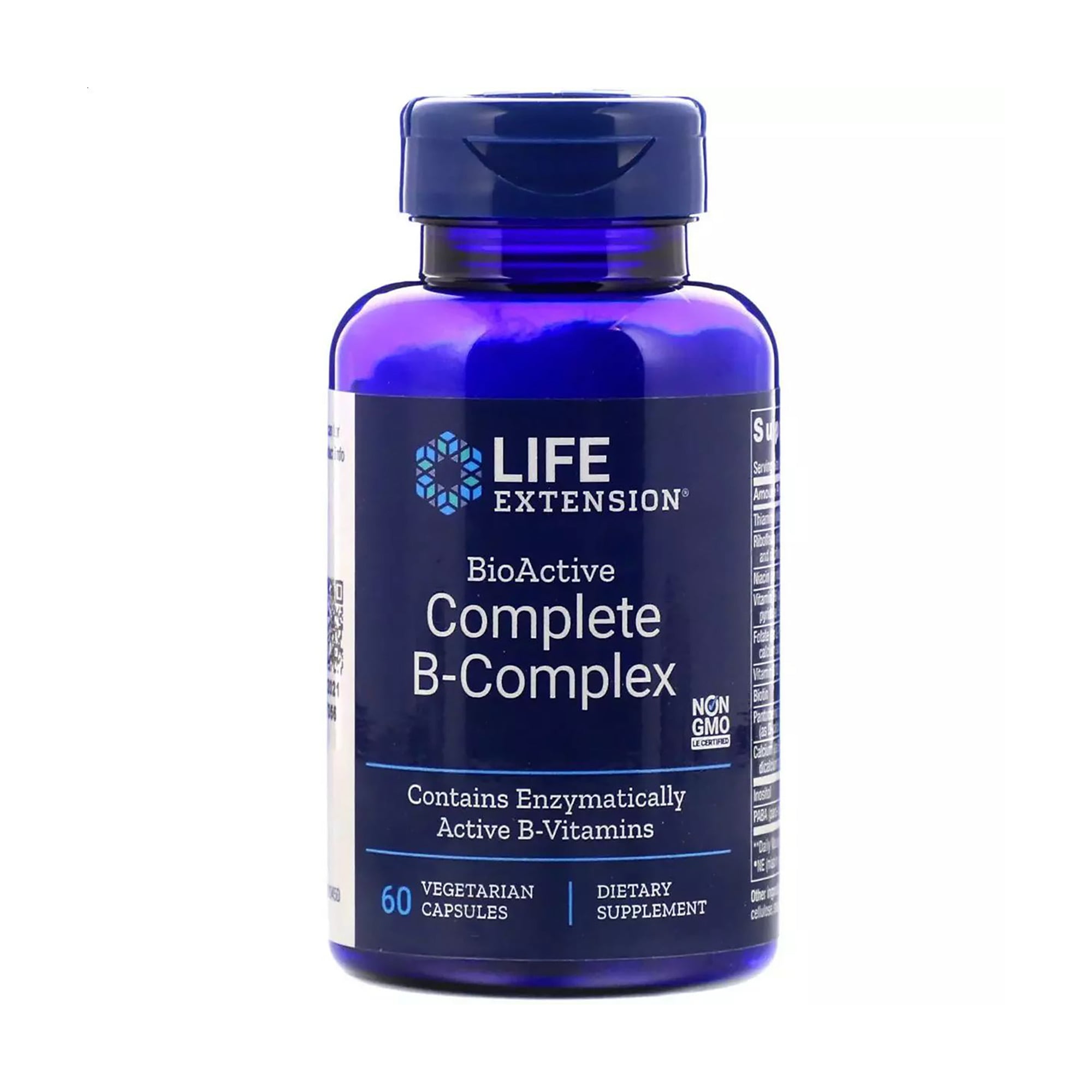 Комплекс вітамінів групи B Life Extension BioActive Complete B-Complex, 60 капсул