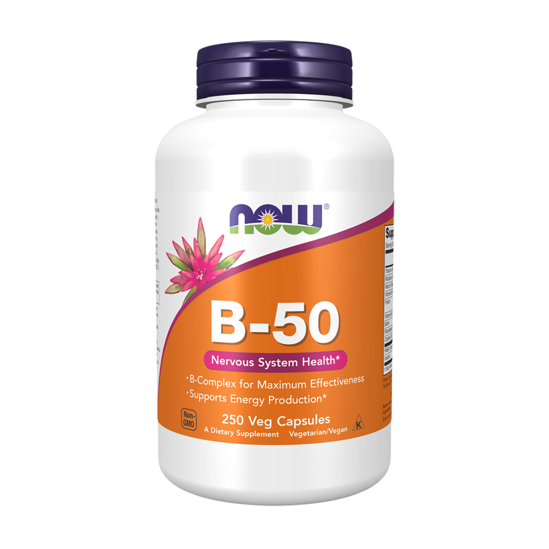 Комплекс вітамінів групи B NOW Foods B-50, 250 капсул